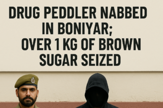 Drug Peddler Nabbed in Boniyar; Over 1 Kg of Brown Sugar Seized