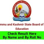 JKBOSE 10th & 12th Result 2026